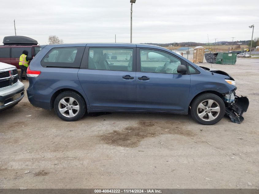 2014 Toyota Sienna L V6 7 Passenger VIN: 5TDZK3DC2ES457985 Lot: 40843222