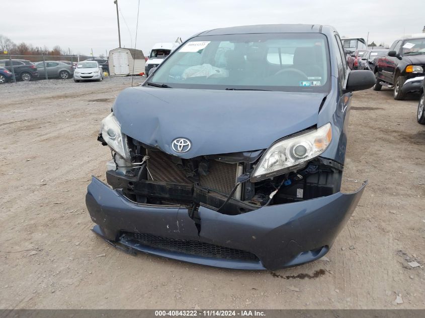 2014 Toyota Sienna L V6 7 Passenger VIN: 5TDZK3DC2ES457985 Lot: 40843222