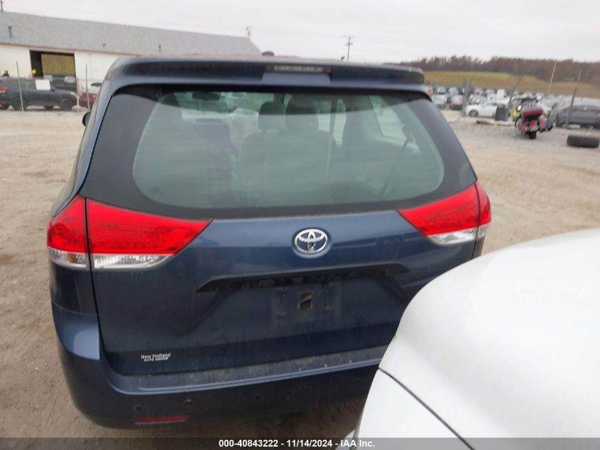 2014 Toyota Sienna L V6 7 Passenger VIN: 5TDZK3DC2ES457985 Lot: 40843222