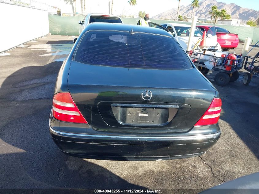 2000 Mercedes-Benz S 500 VIN: WDBNG75J7YA080655 Lot: 40843255