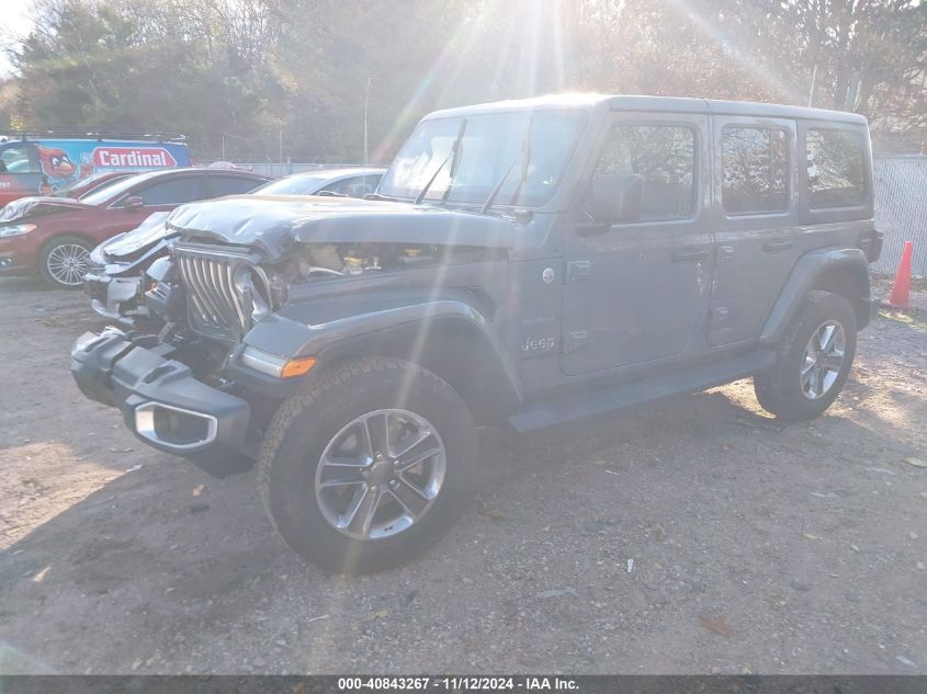 2020 Jeep Wrangler Unlimited Sahara VIN: 1C4HJXEN5LW191235 Lot: 40843267