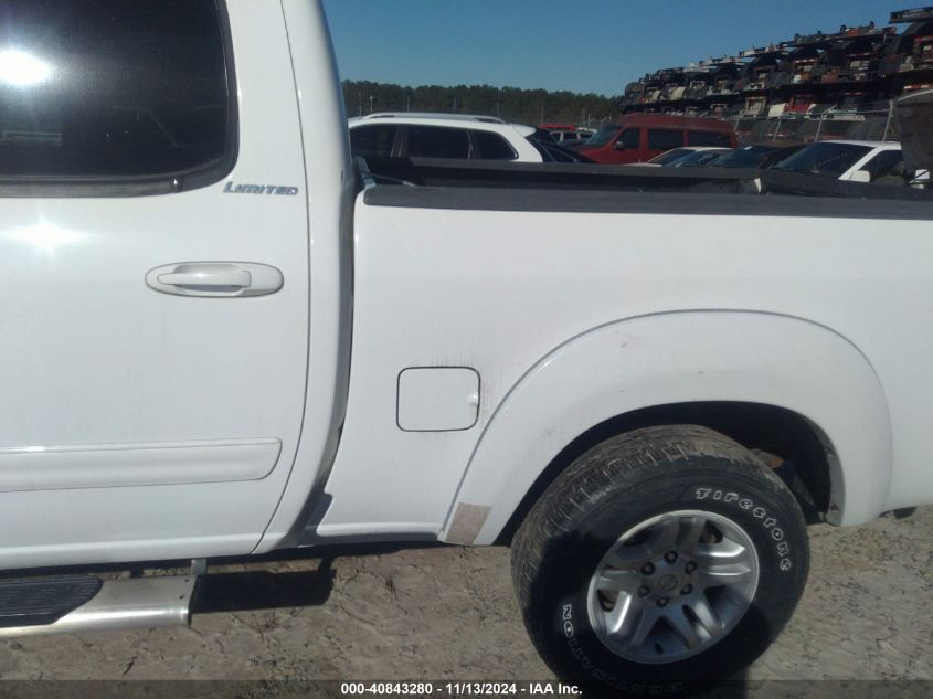 2006 Toyota Tundra Limited V8 VIN: 5TBET38116S505720 Lot: 40843280