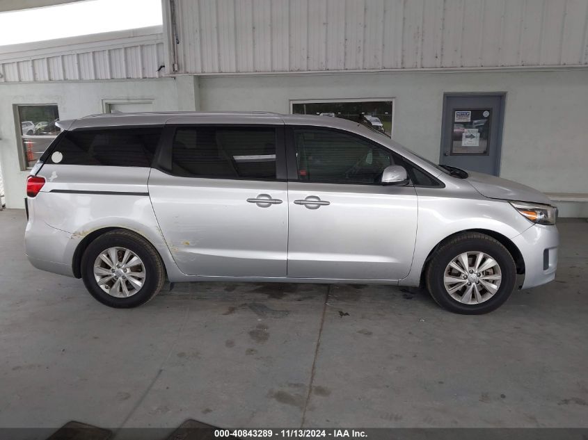 2016 Kia Sedona Lx VIN: KNDMB5C16G6163191 Lot: 40843289