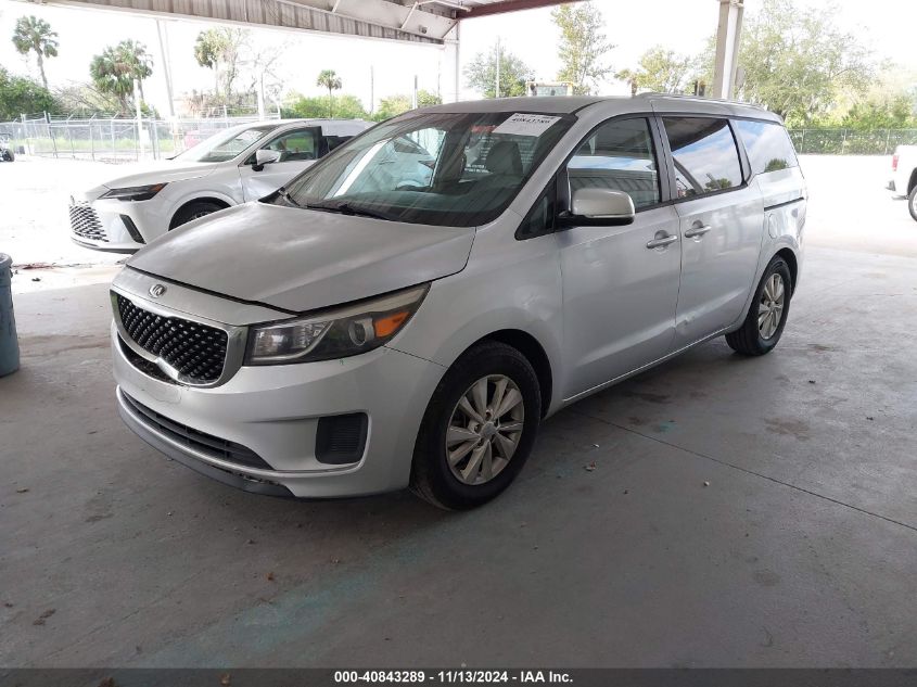 2016 Kia Sedona Lx VIN: KNDMB5C16G6163191 Lot: 40843289