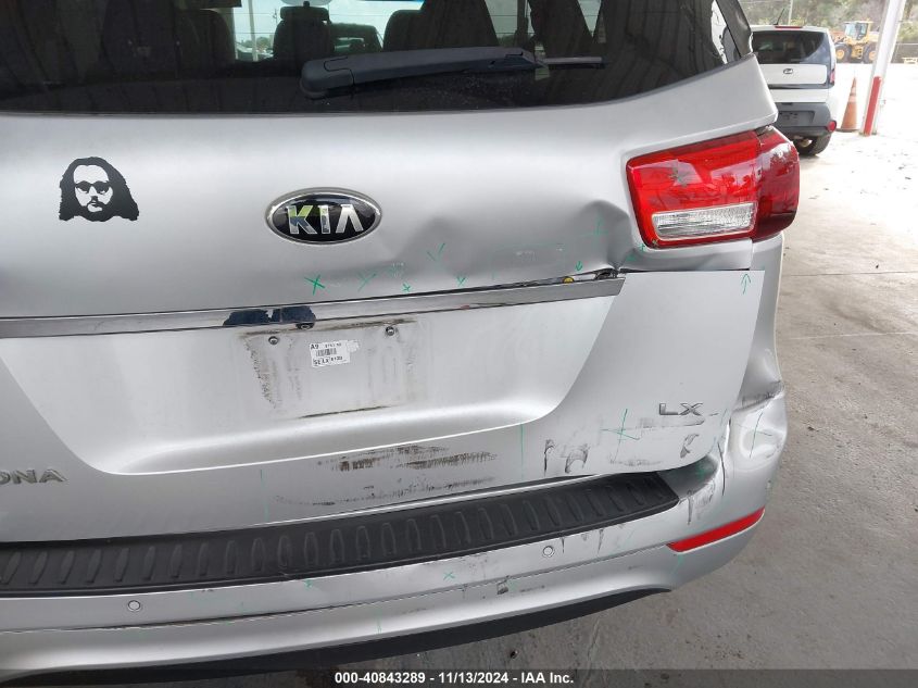 2016 Kia Sedona Lx VIN: KNDMB5C16G6163191 Lot: 40843289