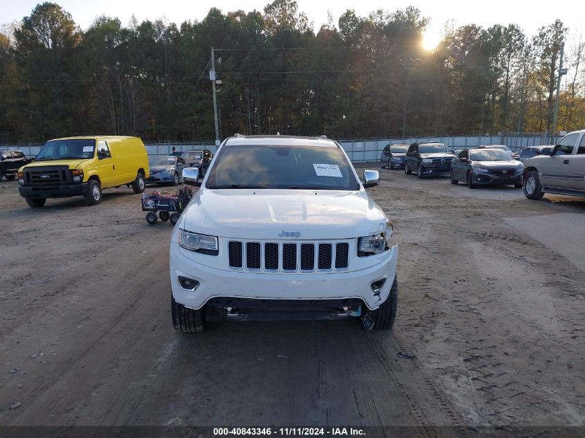 2016 Jeep Grand Cherokee Overland VIN: 1C4RJECG6GC329322 Lot: 40843346