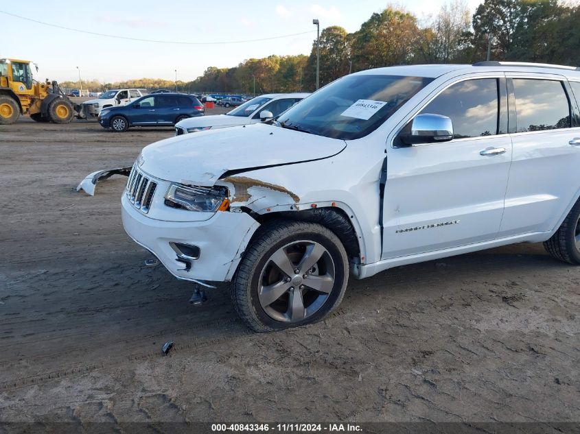 2016 Jeep Grand Cherokee Overland VIN: 1C4RJECG6GC329322 Lot: 40843346