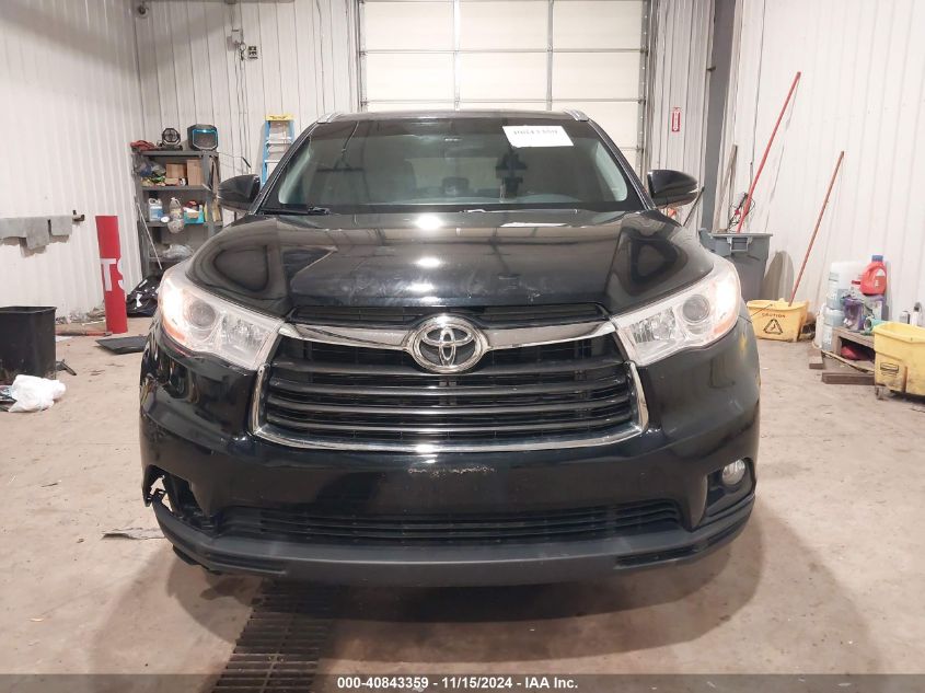 2014 Toyota Highlander Xle V6 VIN: 5TDJKRFH1ES048000 Lot: 40843359