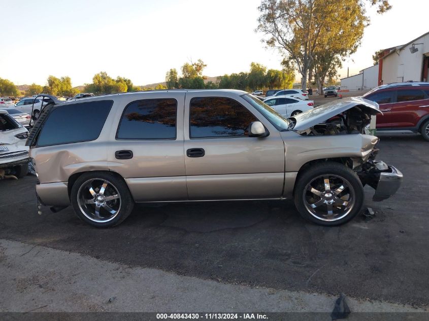 2002 Chevrolet Tahoe Ls VIN: 1GNEC13TX2R167383 Lot: 40843430