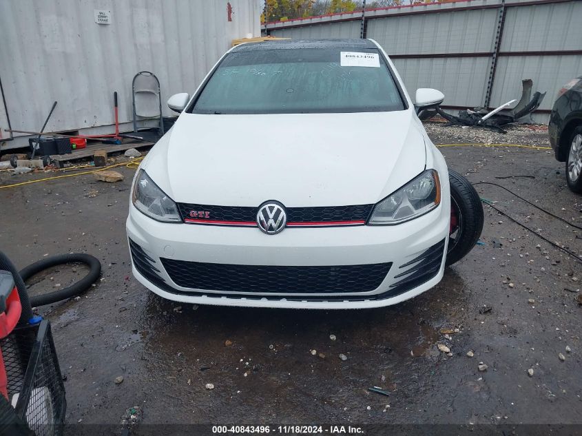 2017 Volkswagen Golf Gti Se 4-Door VIN: 3VW547AUXHM010495 Lot: 40843496