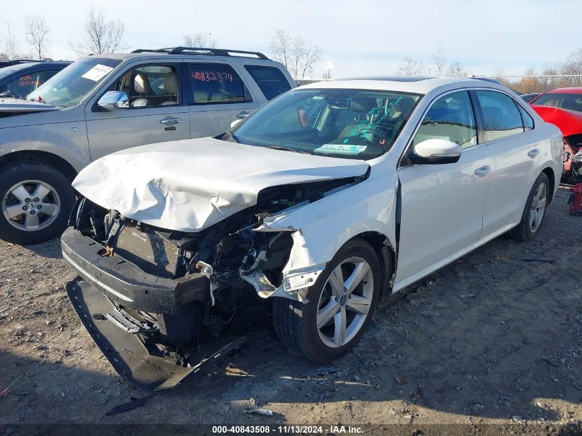 2013 VOLKSWAGEN PASSAT VIN: 1VWBP7A30DC100297