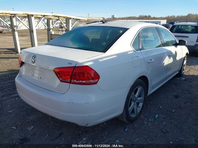 2013 VOLKSWAGEN PASSAT VIN: 1VWBP7A30DC100297