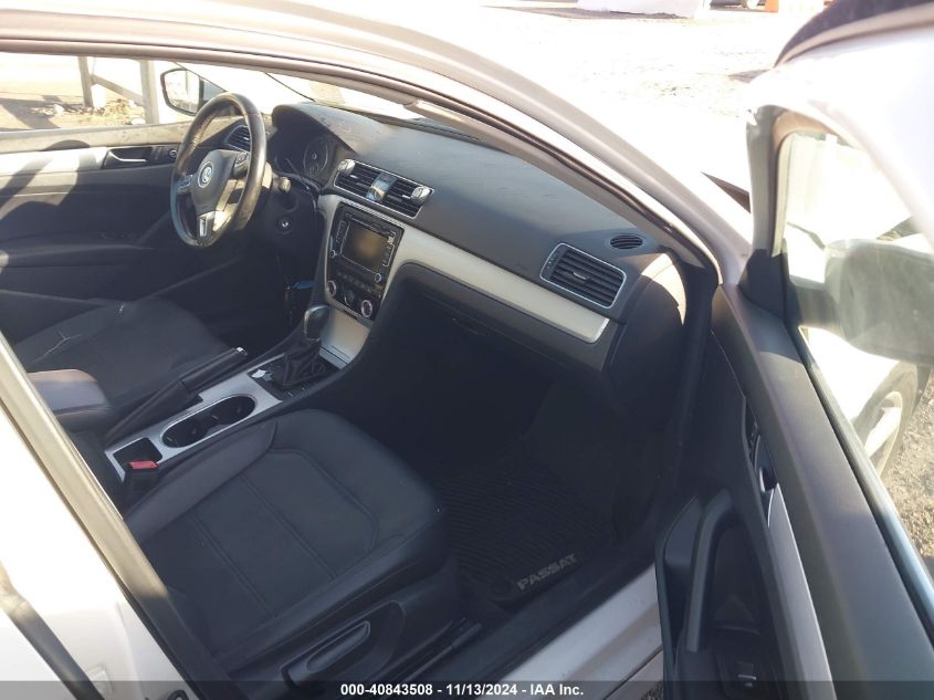 2013 VOLKSWAGEN PASSAT VIN: 1VWBP7A30DC100297