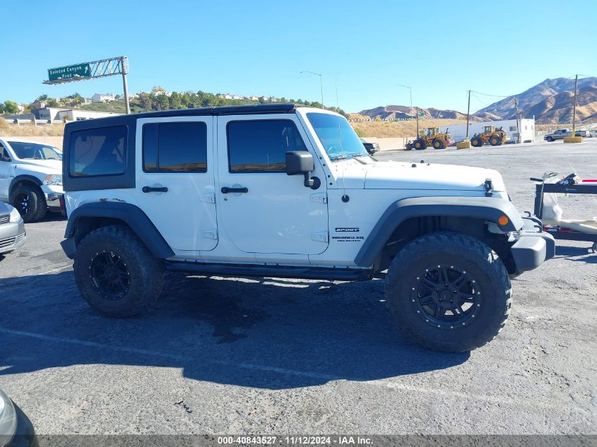 2017 Jeep Wrangler Unlimited Sport 4X4 VIN: 1C4BJWDG0HL518071 Lot: 40843527