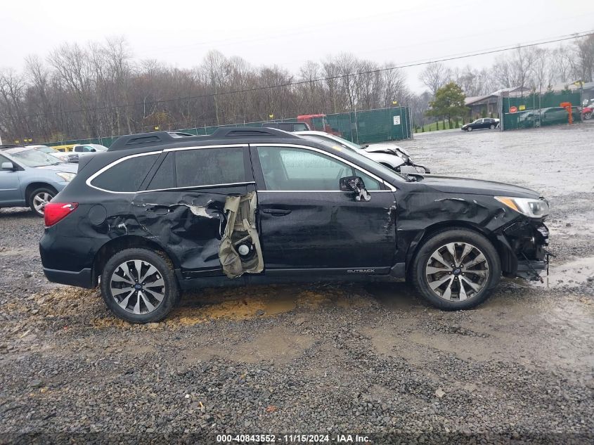 2015 Subaru Outback 2.5I Limited VIN: 4S4BSALC9F3325327 Lot: 40843552