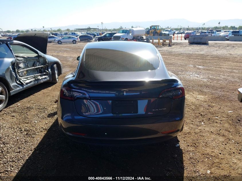 2019 Tesla Model 3 Long Range/Performance VIN: 5YJ3E1EB6KF192379 Lot: 40843566