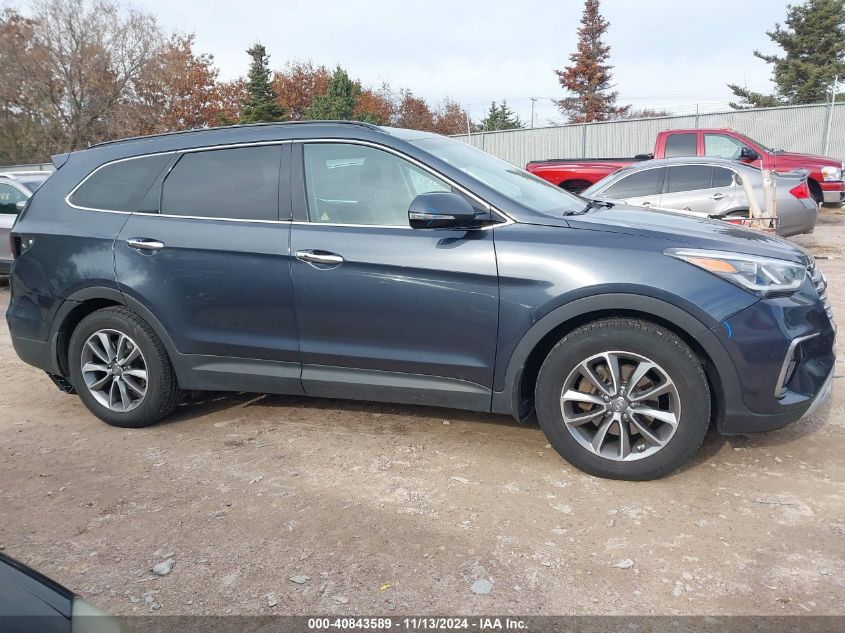 2017 Hyundai Santa Fe Limited VIN: KM8SNDHF6HU217580 Lot: 40843589