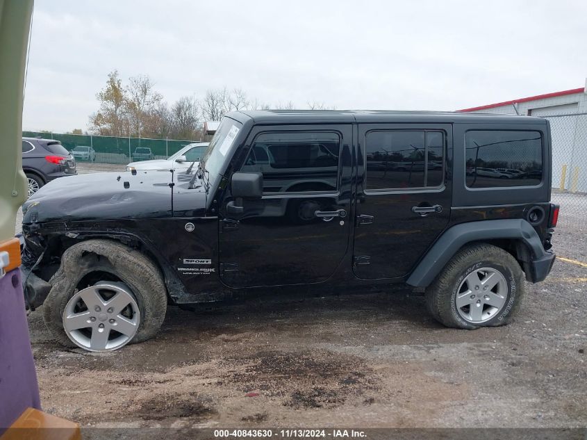 2018 Jeep Wrangler Jk Unlimited Sport S 4X4 VIN: 1C4BJWDGXJL862545 Lot: 40843630