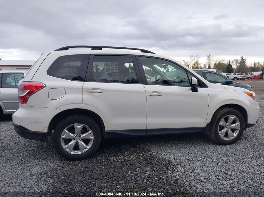 2016 Subaru Forester 2.5I Premium VIN: JF2SJADC8GH487395 Lot: 40843646