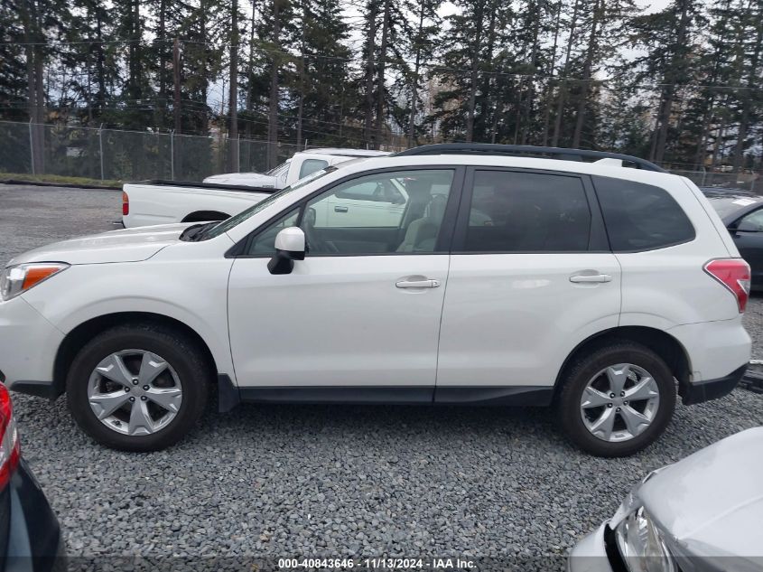 2016 Subaru Forester 2.5I Premium VIN: JF2SJADC8GH487395 Lot: 40843646