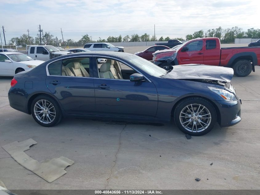 2012 Infiniti G37 Journey VIN: JN1CV6AP1CM934634 Lot: 40843656