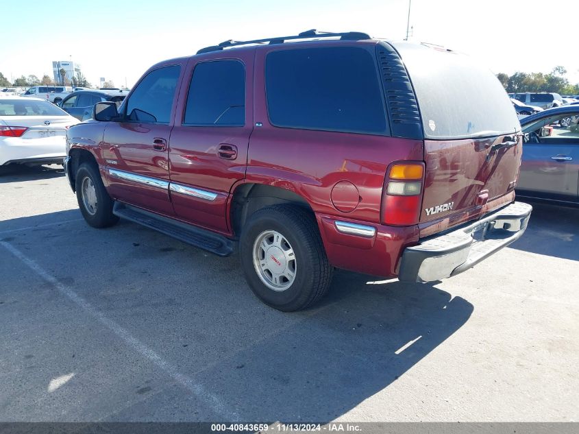 2002 GMC Yukon Sle VIN: 1GKEC13V92J167226 Lot: 40843659