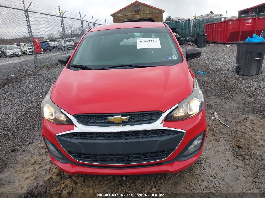 2019 Chevrolet Spark Ls Cvt VIN: KL8CB6SA8KC777939 Lot: 40843724