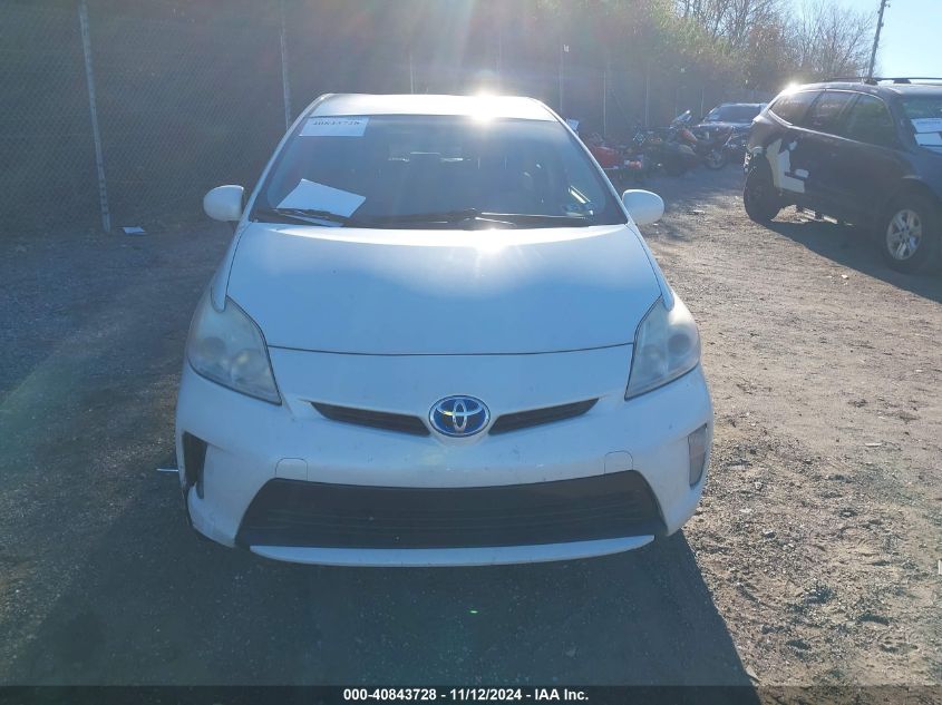 2012 Toyota Prius Three VIN: JTDKN3DU3C1500046 Lot: 40843728