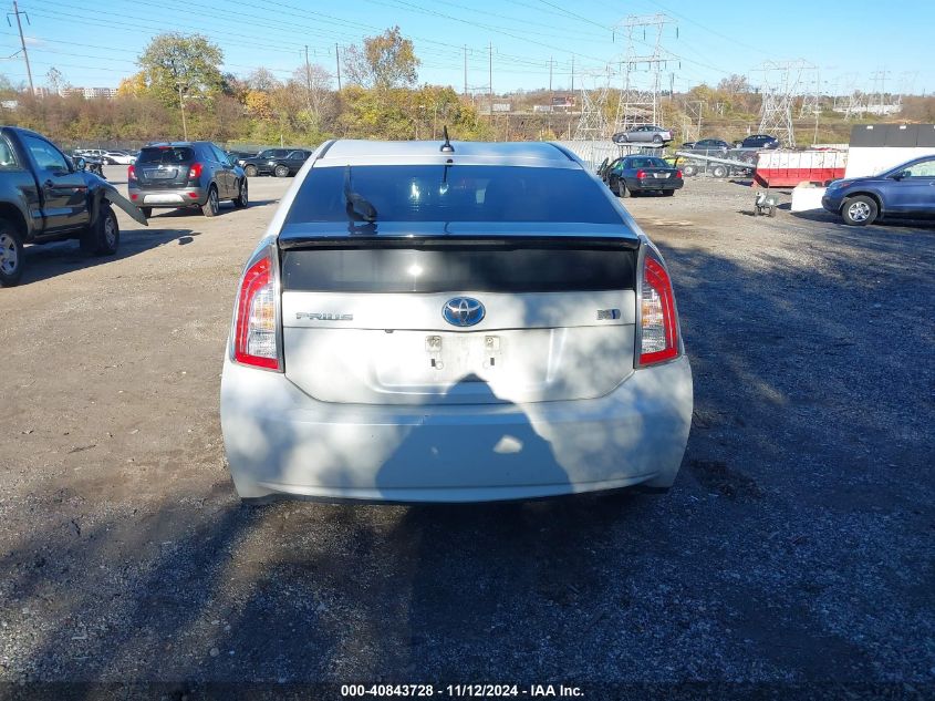 2012 Toyota Prius Three VIN: JTDKN3DU3C1500046 Lot: 40843728