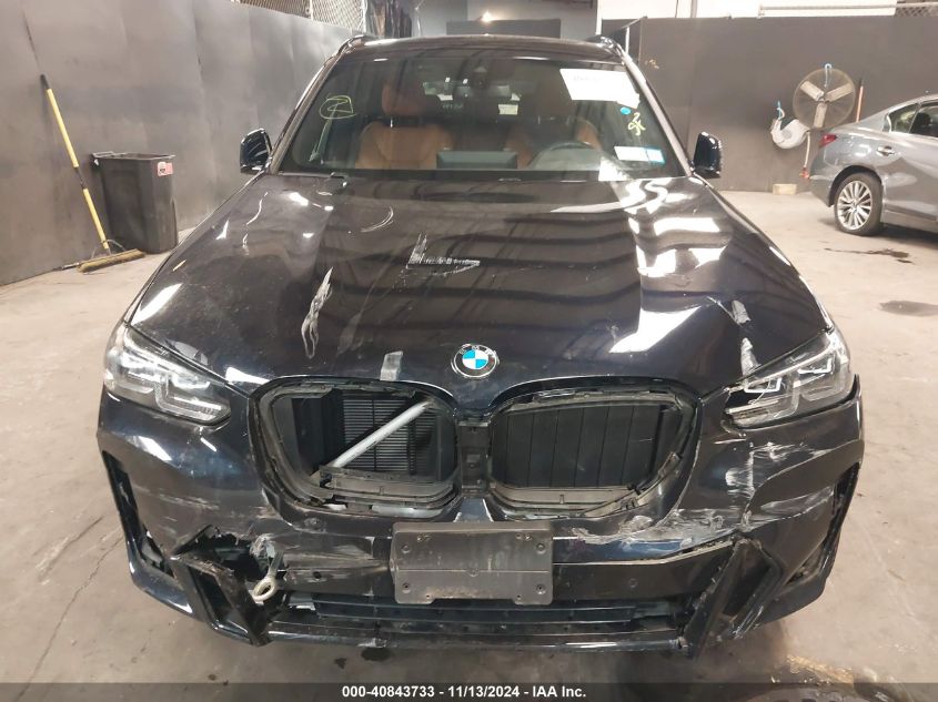 2022 BMW X3 xDrive30I VIN: 5UX53DP04N9M41934 Lot: 40843733