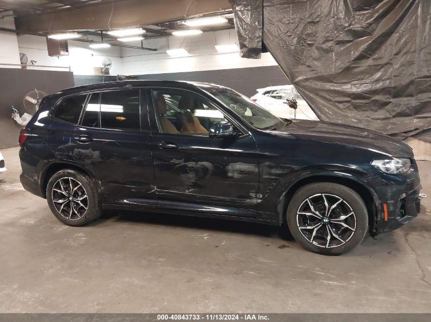 2022 BMW X3 xDrive30I VIN: 5UX53DP04N9M41934 Lot: 40843733