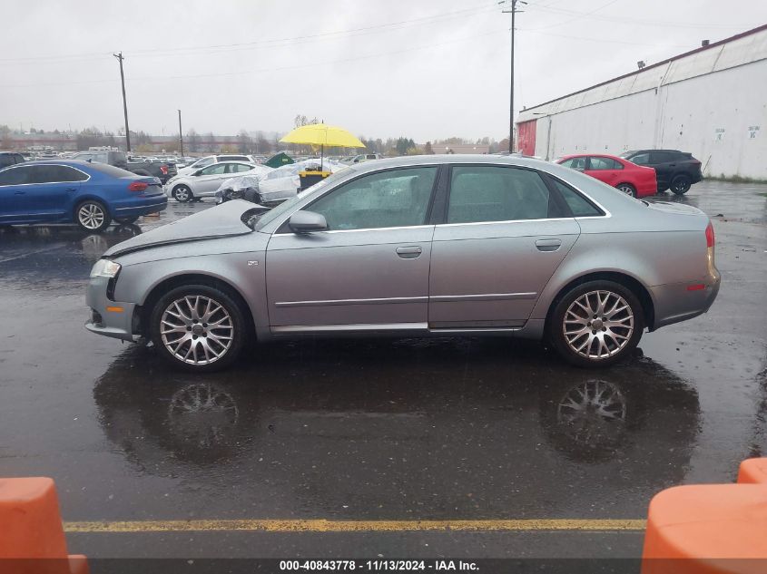 2008 Audi A4 2.0T/2.0T Special Edition VIN: WAUDF78E38A156108 Lot: 40843778