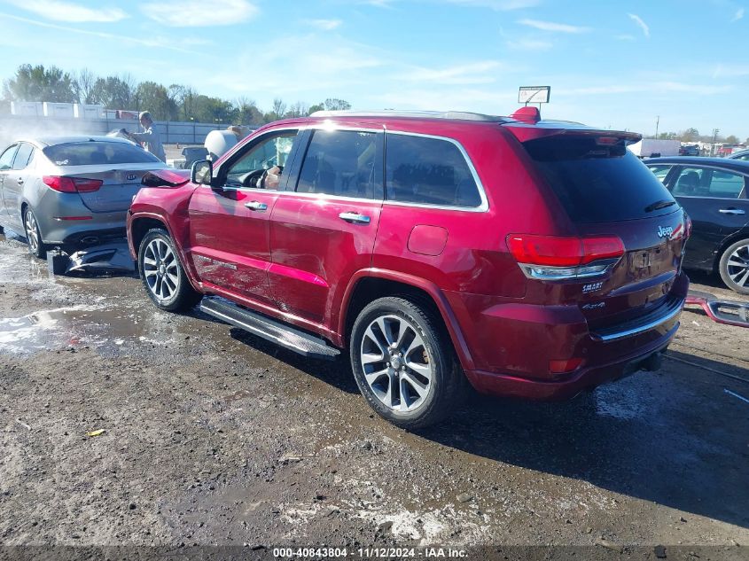 2017 Jeep Grand Cherokee Overland 4X4 VIN: 1C4RJFCG9HC801150 Lot: 40843804