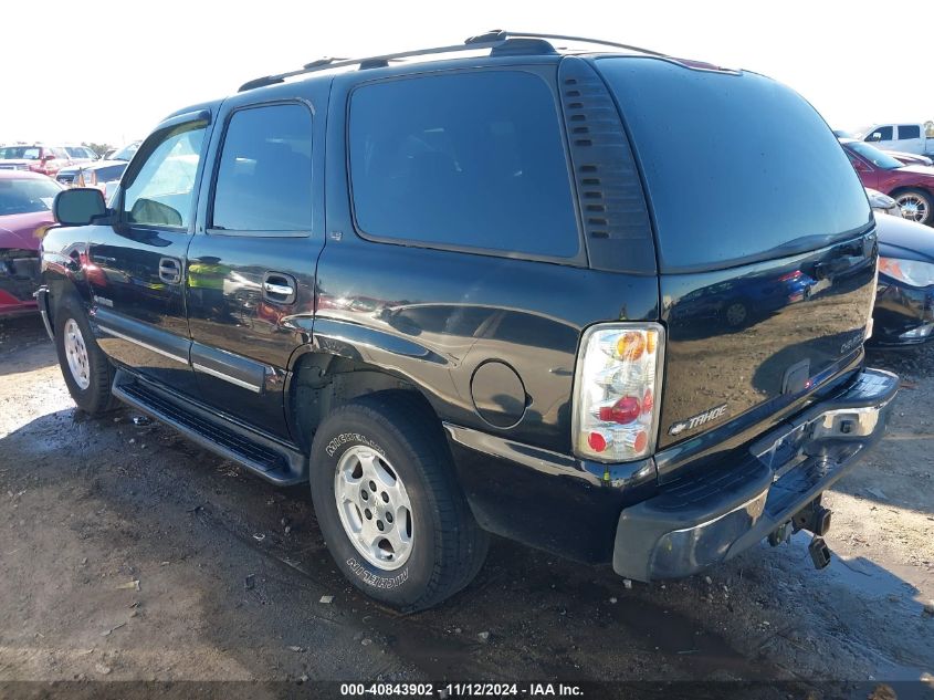 2001 Chevrolet Tahoe Ls VIN: 1GNEK13T41R106046 Lot: 40843902