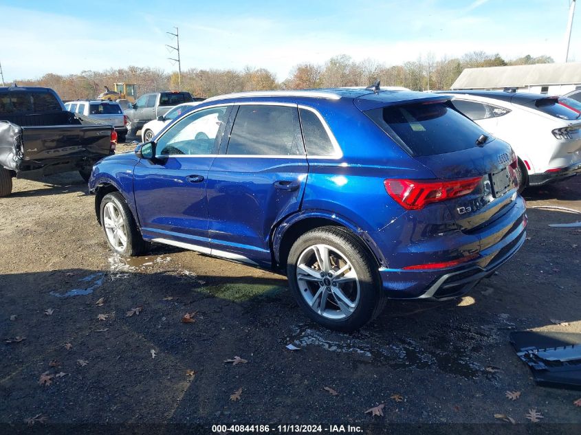 2022 Audi Q3 Premium 45 Tfsi S Line Quattro Tiptronic VIN: WA1DECF36N1061709 Lot: 40844186