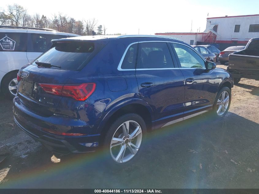 2022 Audi Q3 Premium 45 Tfsi S Line Quattro Tiptronic VIN: WA1DECF36N1061709 Lot: 40844186