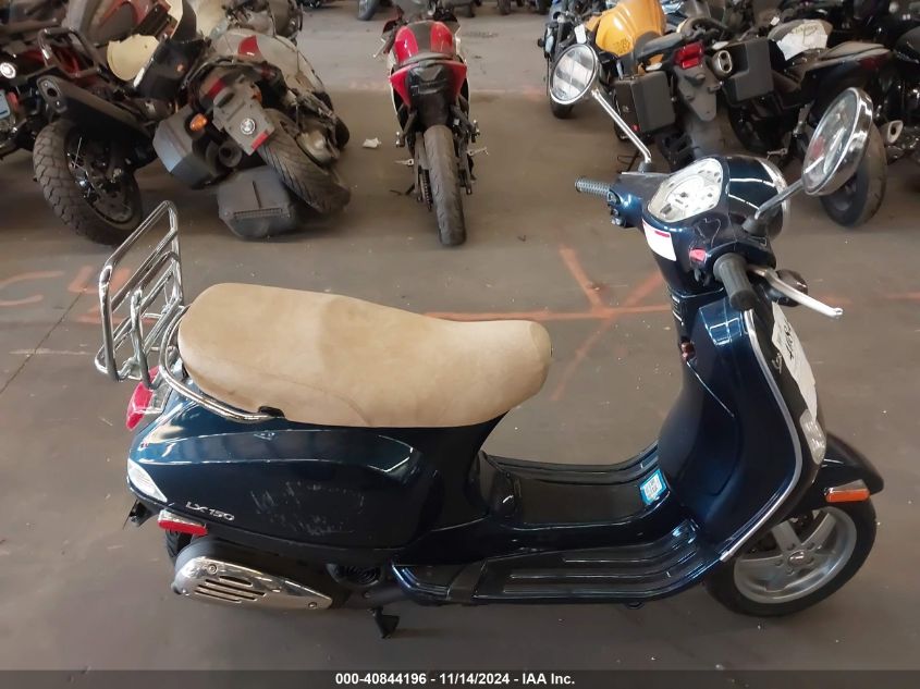 2007 Vespa Lx 150 VIN: ZAPM448F375007008 Lot: 40844196