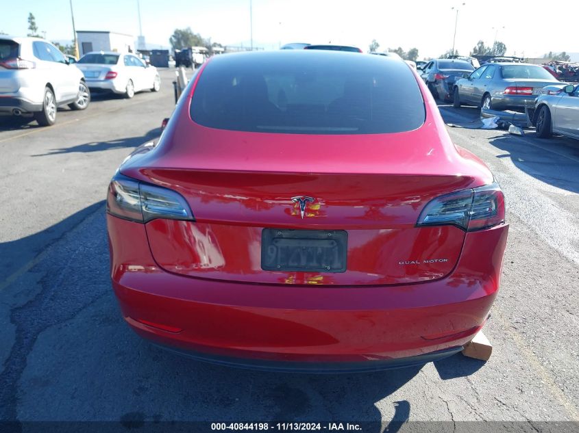 2022 Tesla Model 3 Long Range Dual Motor All-Wheel Drive VIN: 5YJ3E1EB1NF249561 Lot: 40844198