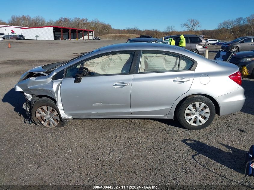 2012 Honda Civic Lx VIN: 19XFB2F51CE392209 Lot: 40844202