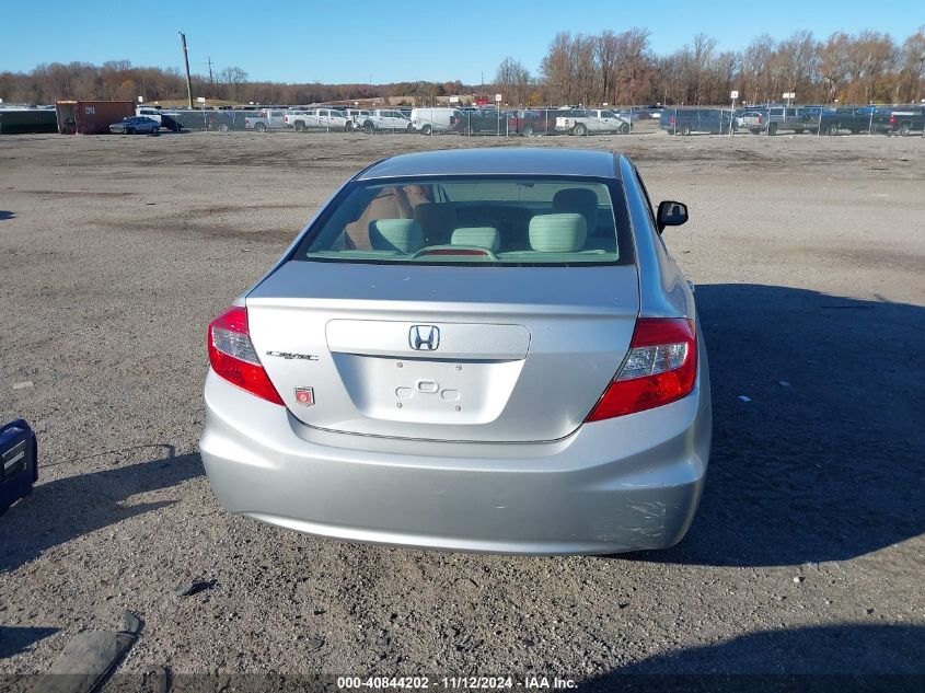 2012 Honda Civic Lx VIN: 19XFB2F51CE392209 Lot: 40844202