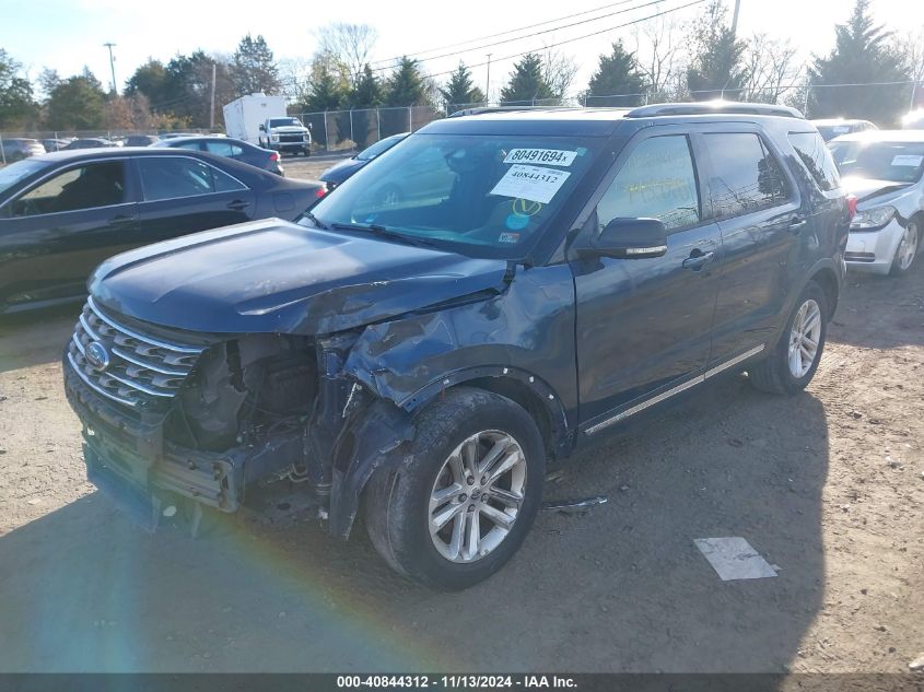 2017 Ford Explorer Xlt VIN: 1FM5K7D81HGE02519 Lot: 40844312