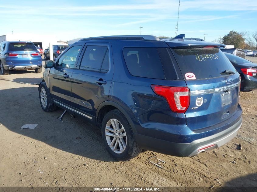 2017 Ford Explorer Xlt VIN: 1FM5K7D81HGE02519 Lot: 40844312