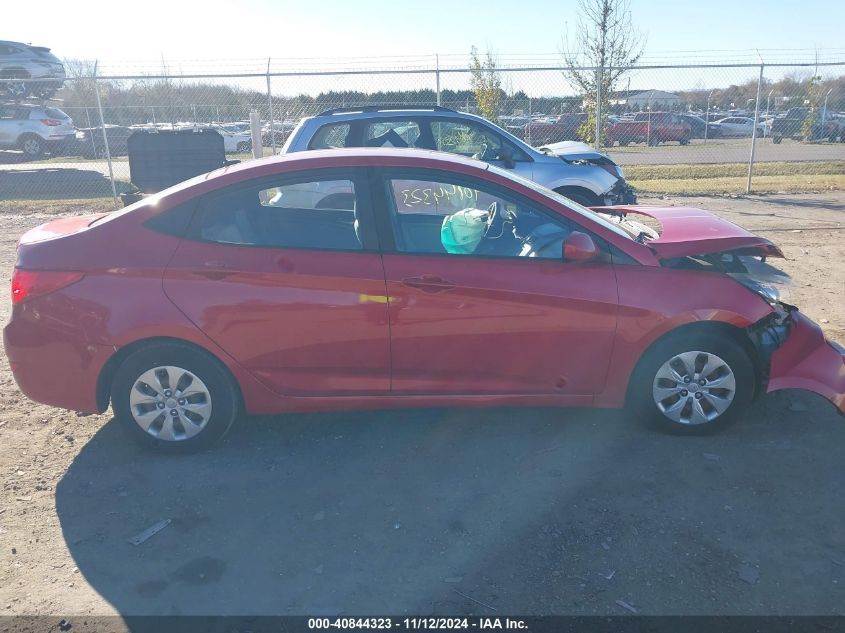 2016 Hyundai Accent Se VIN: KMHCT4AE6GU095345 Lot: 40844323