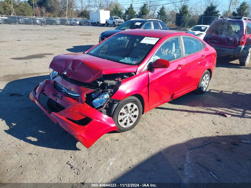 2016 Hyundai Accent Se VIN: KMHCT4AE6GU095345 Lot: 40844323