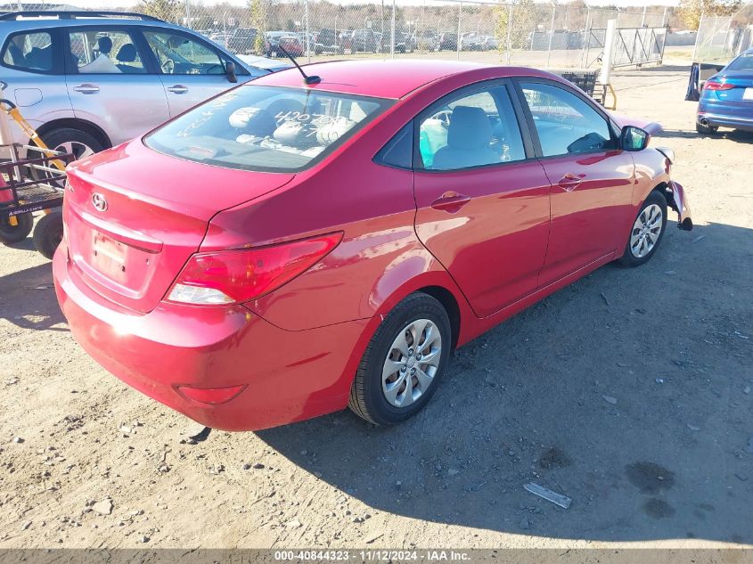 2016 Hyundai Accent Se VIN: KMHCT4AE6GU095345 Lot: 40844323