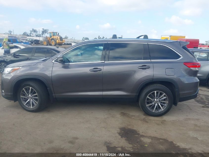 2019 Toyota Highlander Xle VIN: 5TDJZRFH0KS564520 Lot: 40844419