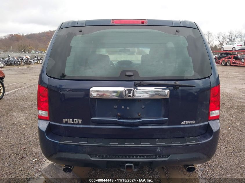 2012 Honda Pilot Ex-L VIN: 5FNYF4H53CB077279 Lot: 40844449