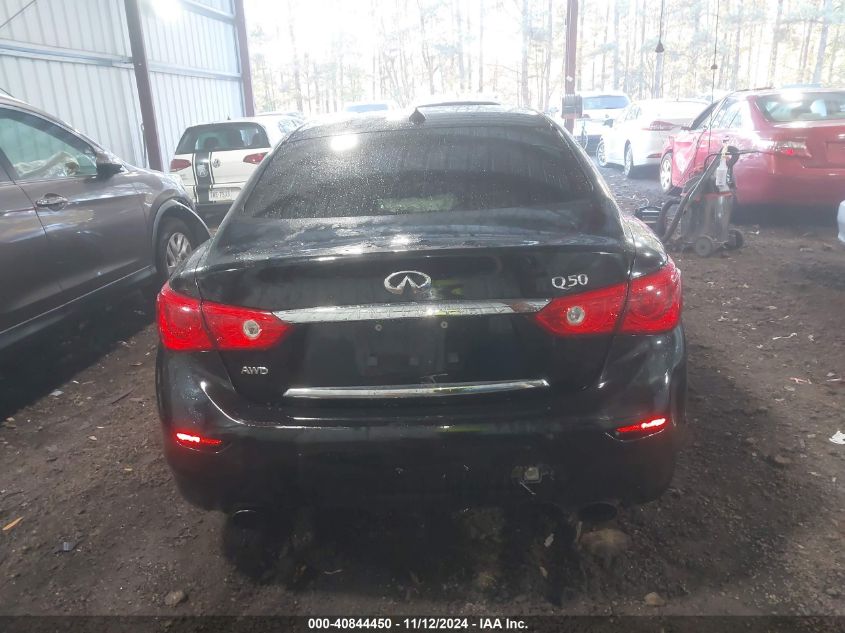 2016 Infiniti Q50 3.0T Premium VIN: JN1EV7AR4GM344174 Lot: 40844450