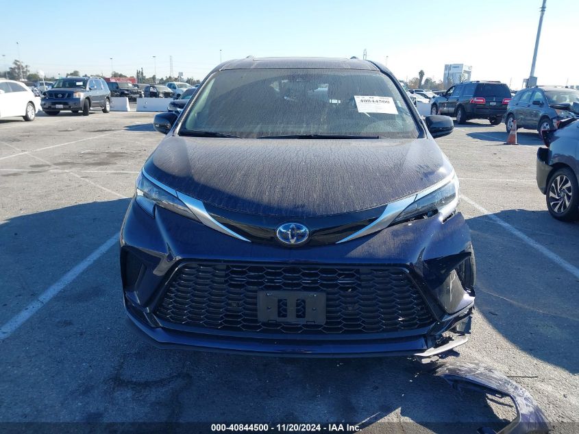 2022 Toyota Sienna Xse VIN: 5TDDRKEC8NS100020 Lot: 40844500