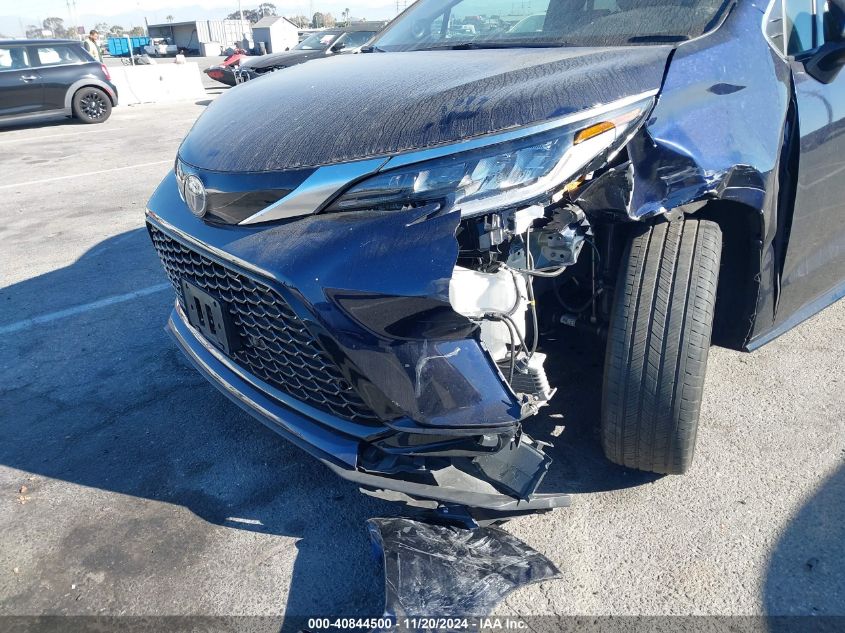 2022 Toyota Sienna Xse VIN: 5TDDRKEC8NS100020 Lot: 40844500